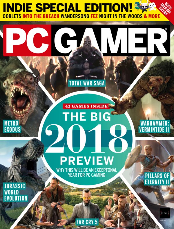 PC Gamer US   Issue 302, March 2018 cover